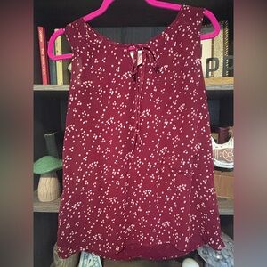 Elegant Burgundy Sleeveless Top